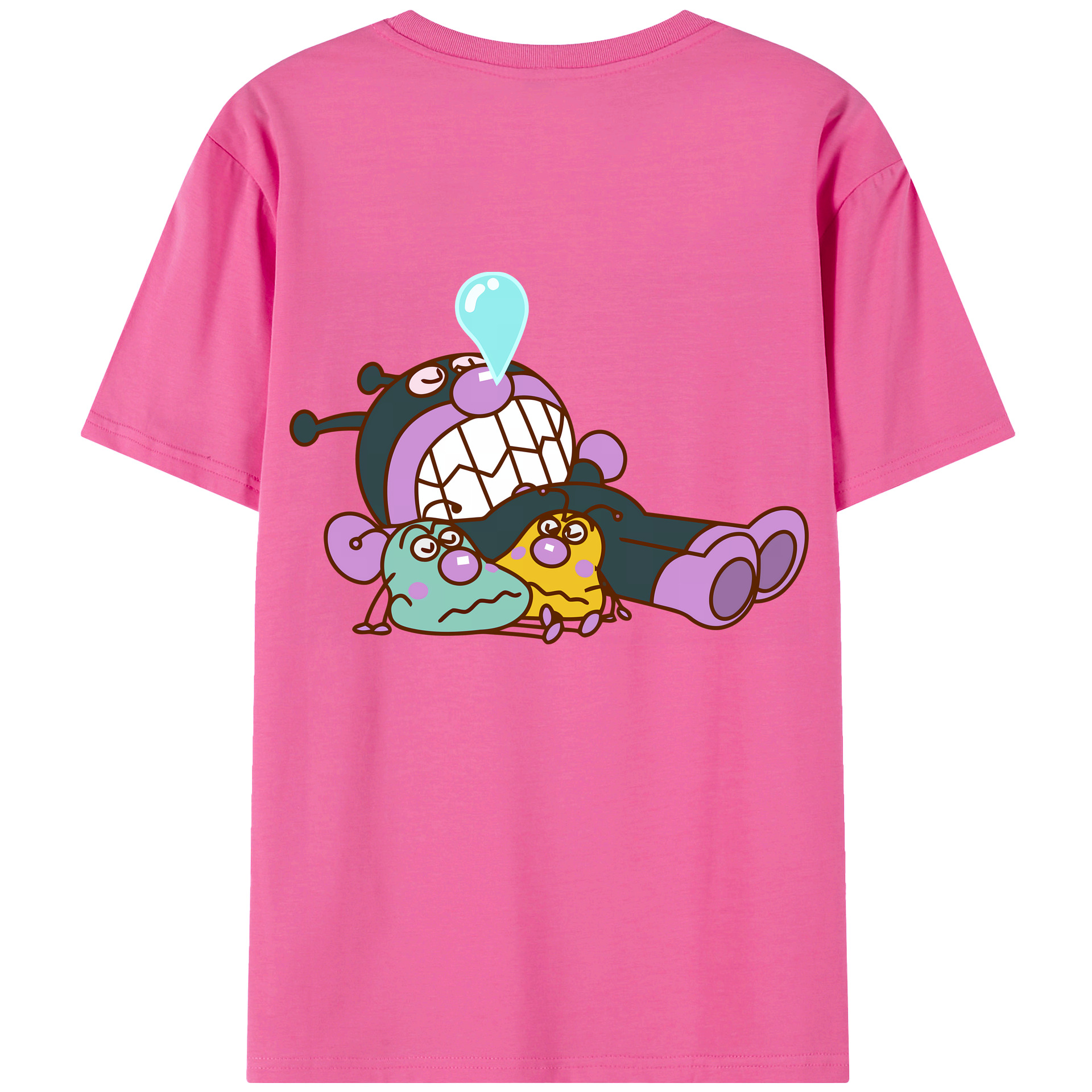 （画像用） アンパンマン Anpanman レディース半袖Tシャツ(バックプリント)